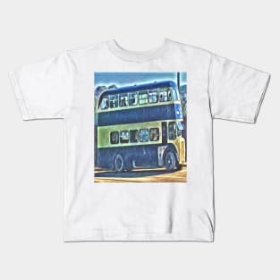 Old Blue Bus Kids T-Shirt